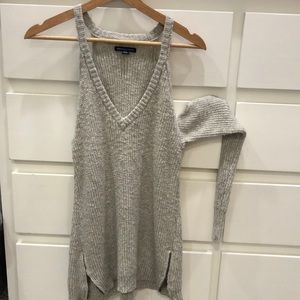 Cold shoulder sweater